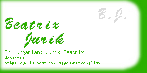 beatrix jurik business card